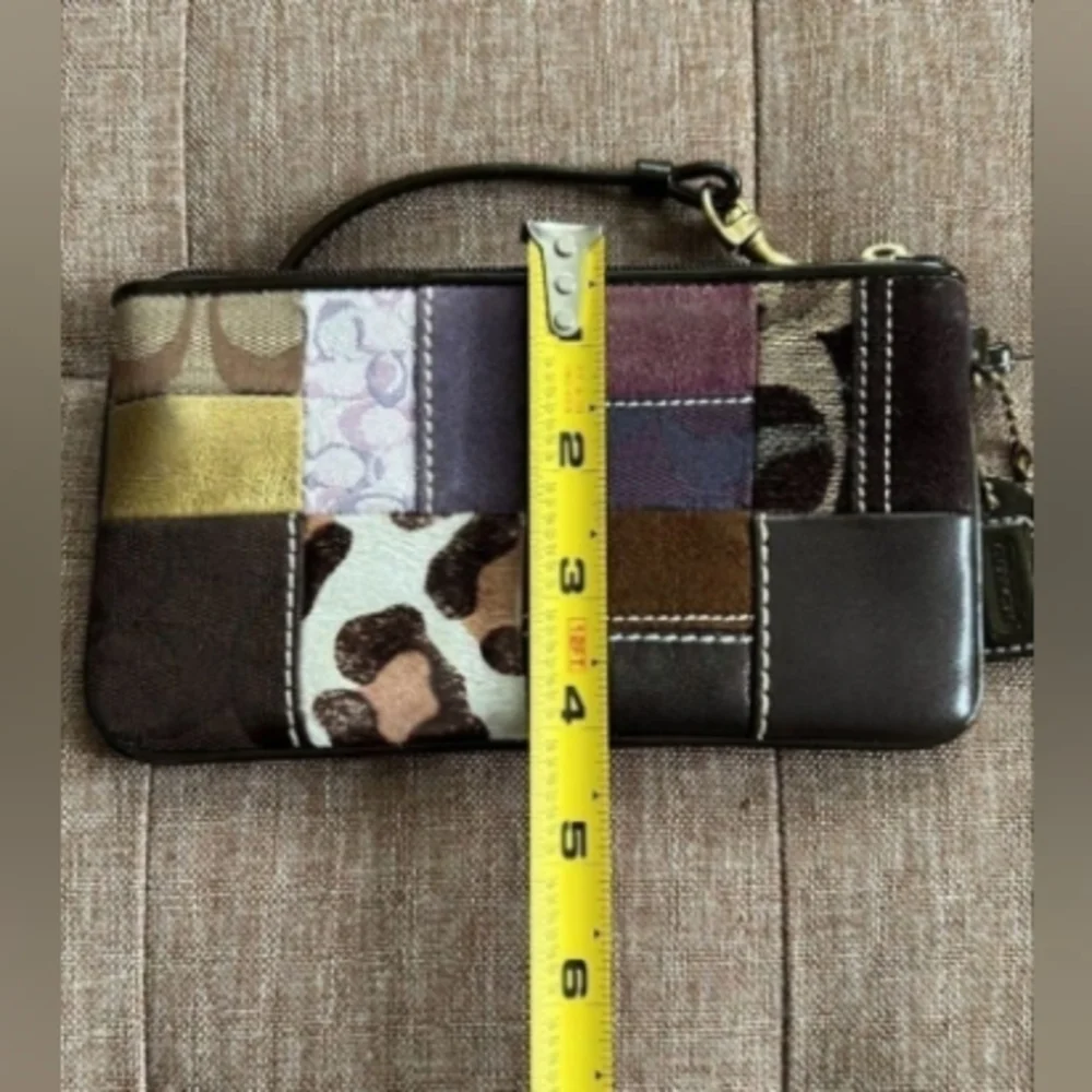 Authentic Coach Patchwork Wristlet - Picture 4 of 5